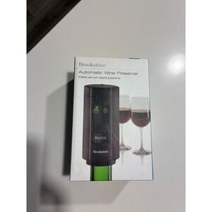New Brookstone Automatic Wine Preserver Pumps Air Out Keeps Flavor‎ In